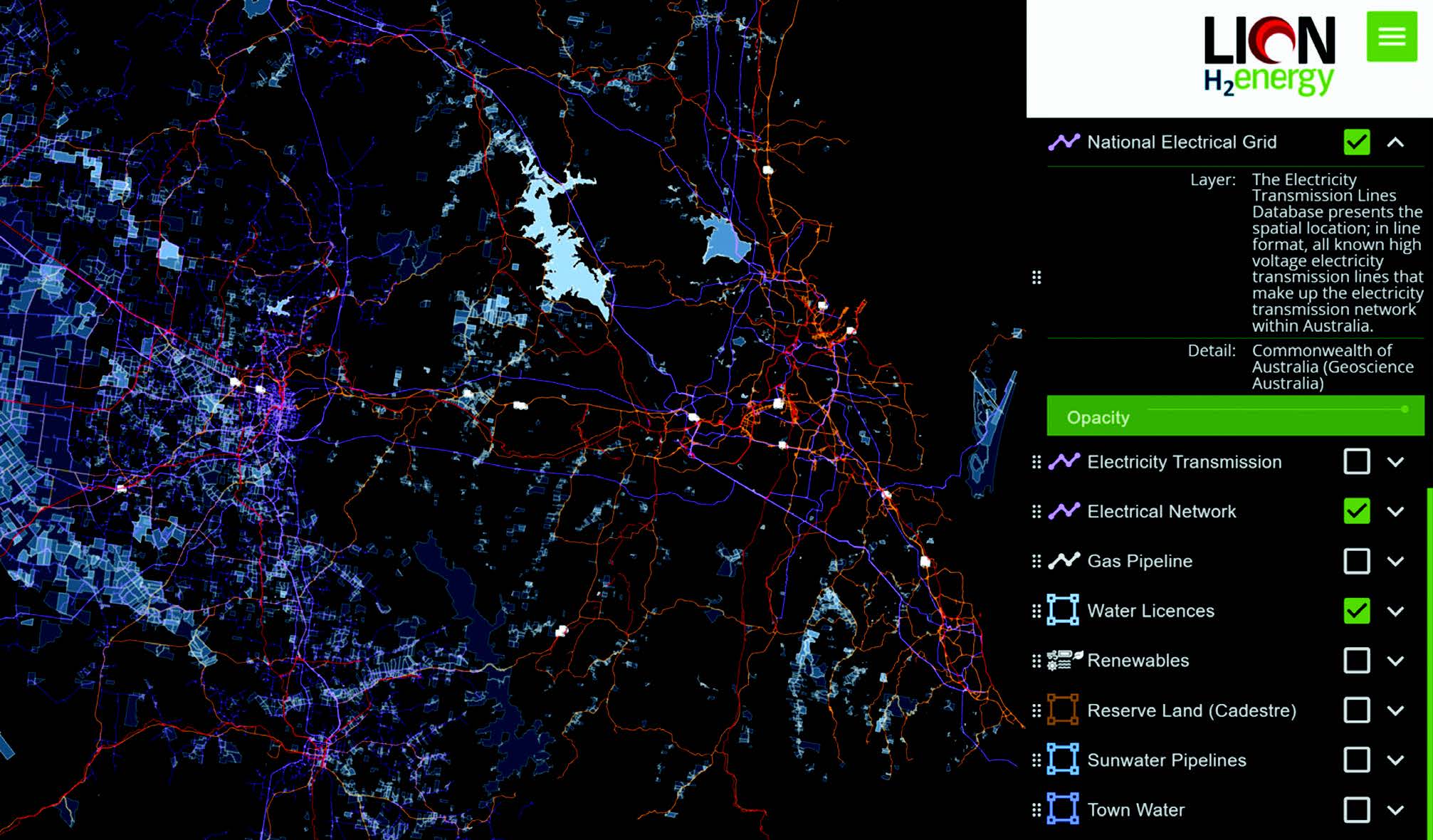 Layout of QUT geospatial