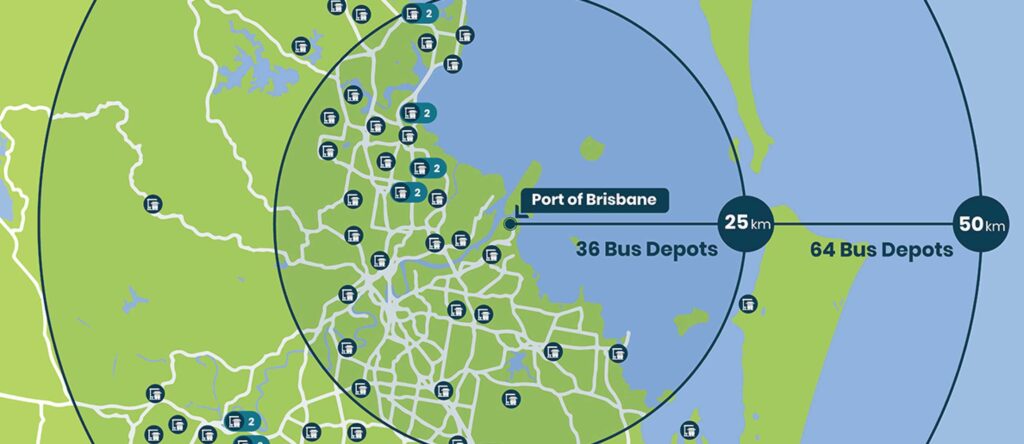 Lion's first hub can cast a net over 90% of Brisbane's public bus depots